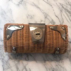 Kate Spade wicker clutch